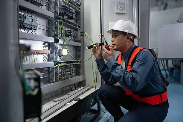 Electrician working