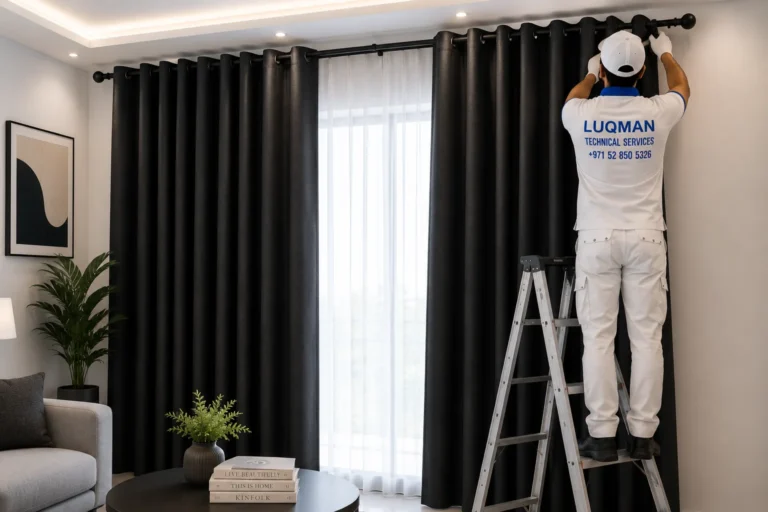 curtain installation dubai