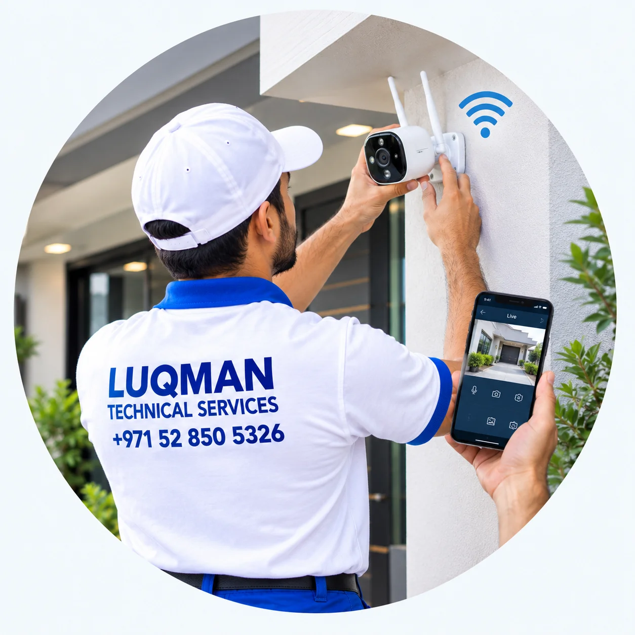 wireless camera installation