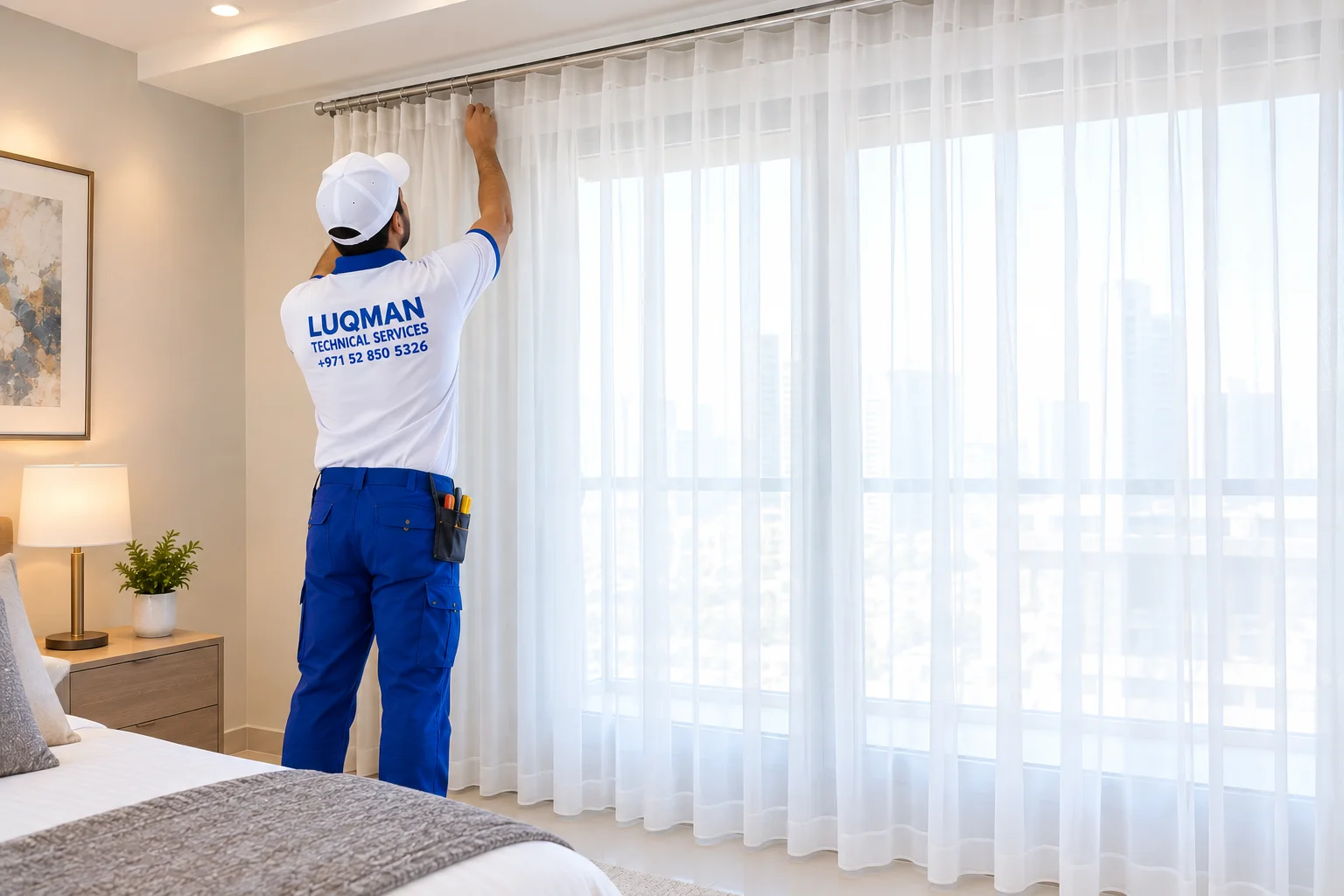 Professional Curtain Installation In Dubai