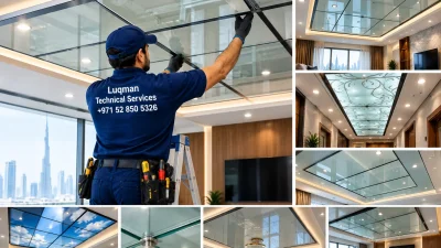 Glass false ceilings